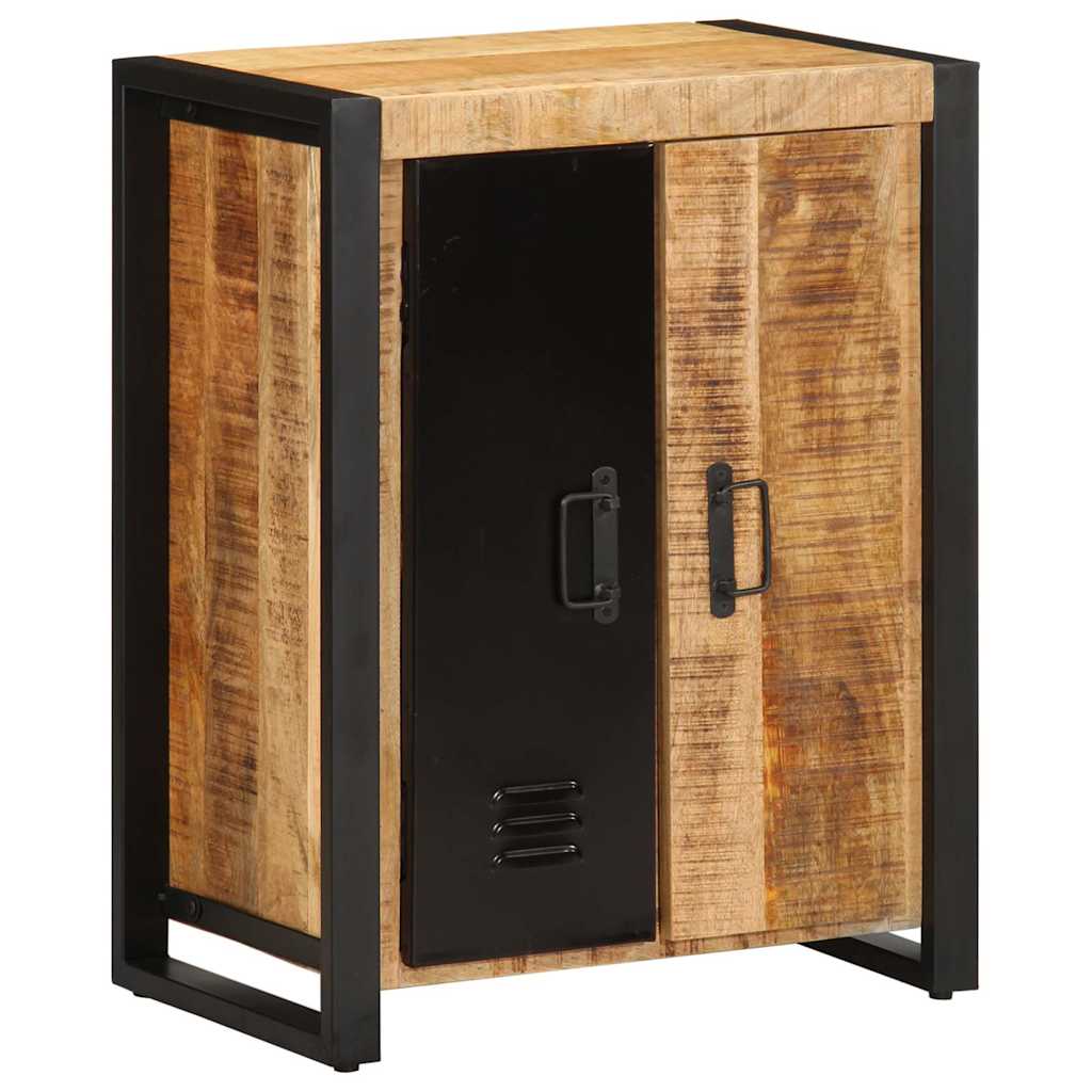 Skänk Trä 55x35x70 cm massivt grovt mangoträ