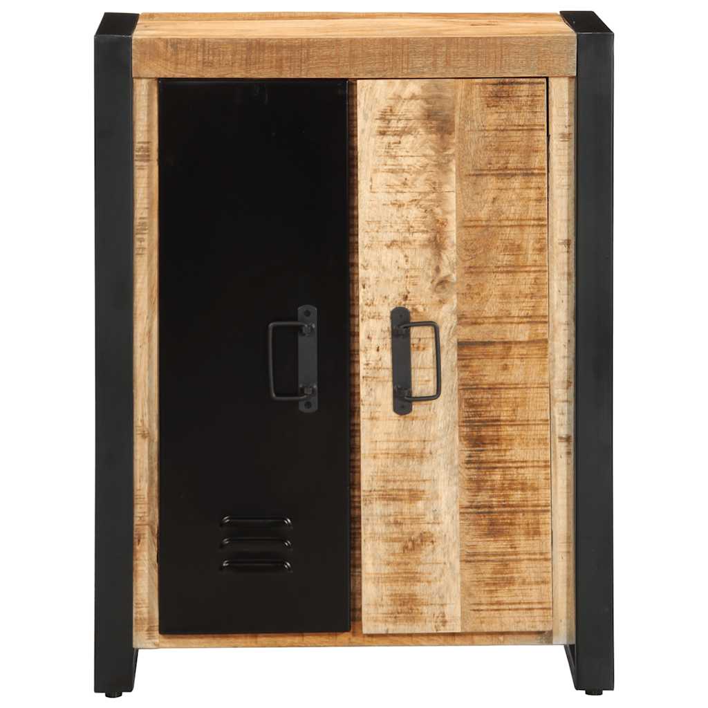 Skänk Trä 55x35x70 cm massivt grovt mangoträ