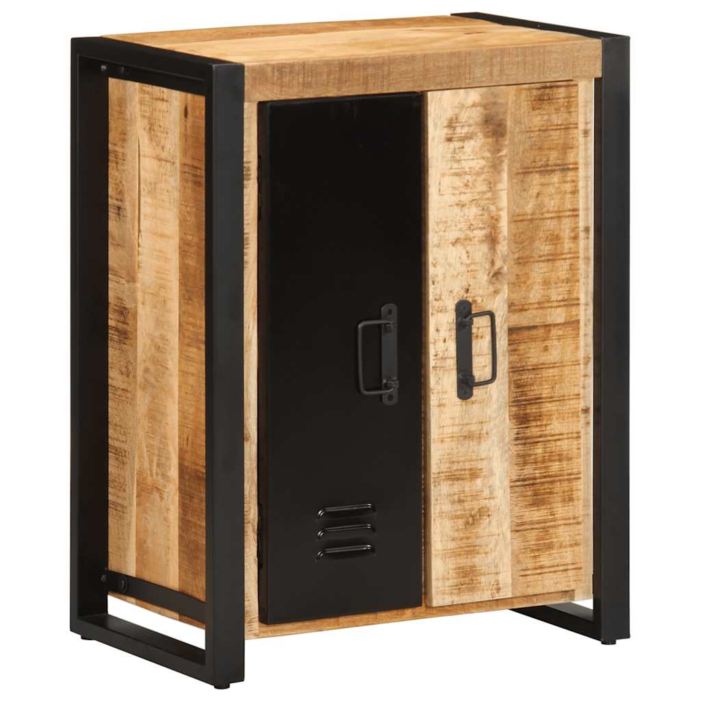 Skänk Trä 55x35x70 cm massivt grovt mangoträ