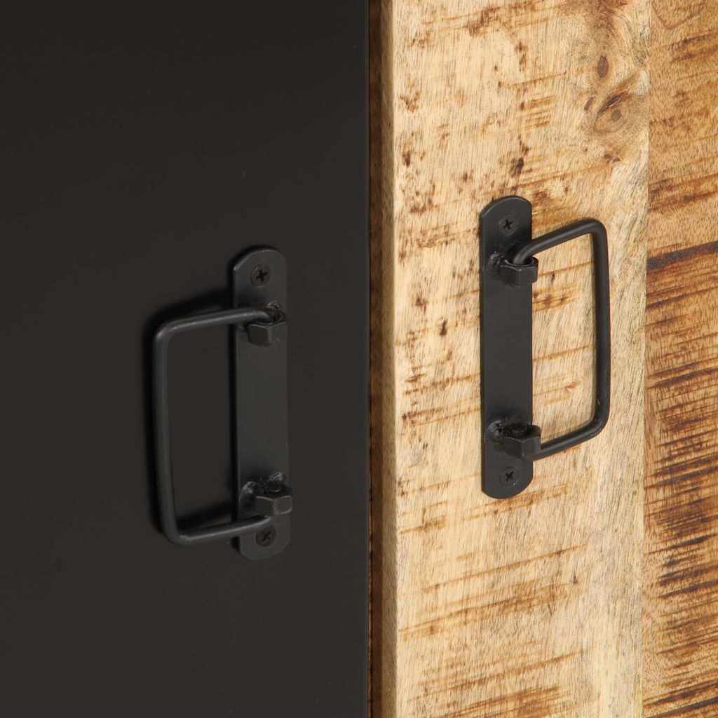 Skänk Trä 55x35x70 cm massivt grovt mangoträ