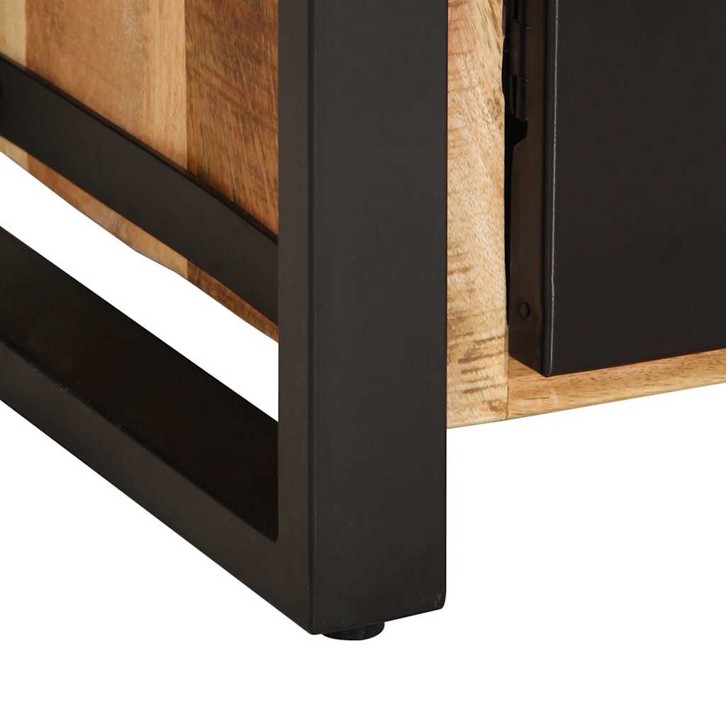 Skänk Trä 55x35x70 cm massivt grovt mangoträ