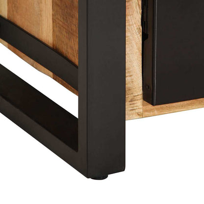 Skänk Trä 55x35x70 cm massivt grovt mangoträ