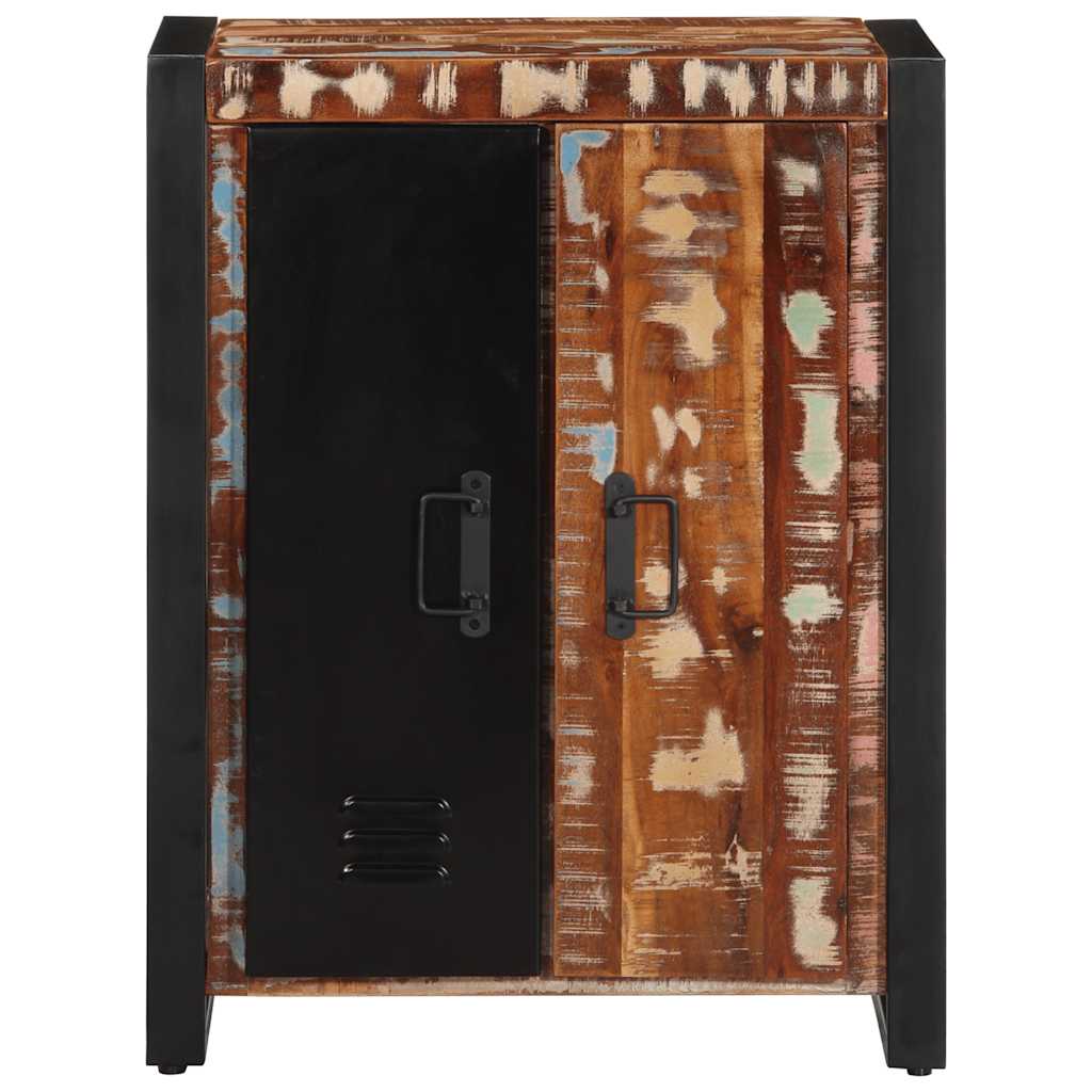 Skänk Trä flerfärgad 55x35x70 cm massivt återvunnet trä