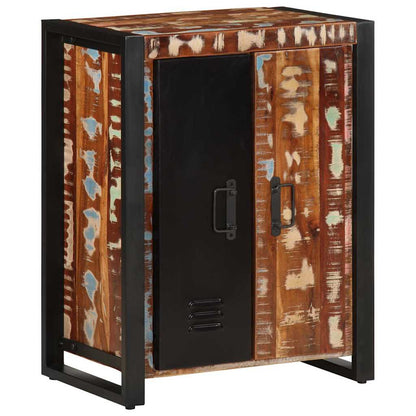 Skänk Trä flerfärgad 55x35x70 cm massivt återvunnet trä