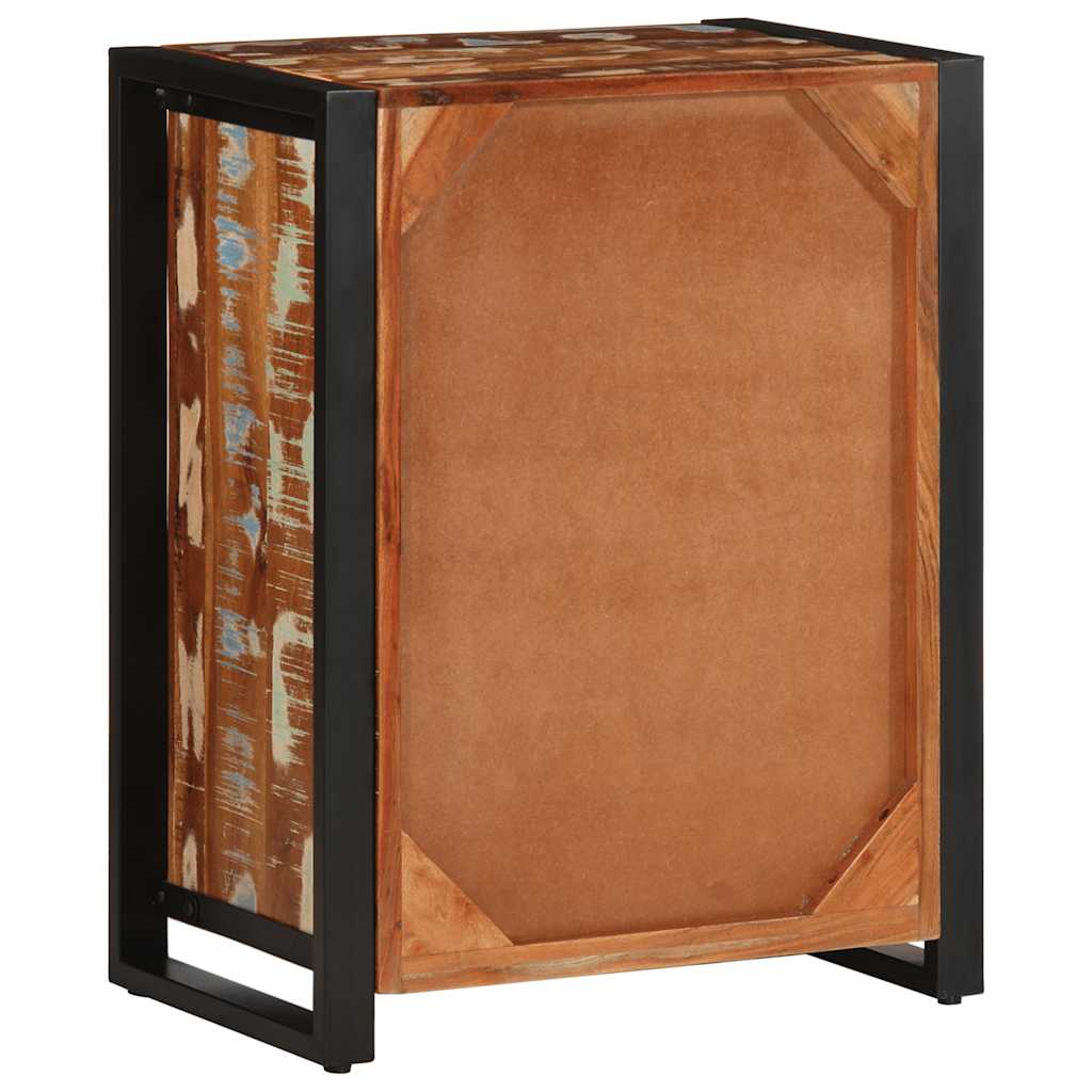 Skänk Trä flerfärgad 55x35x70 cm massivt återvunnet trä