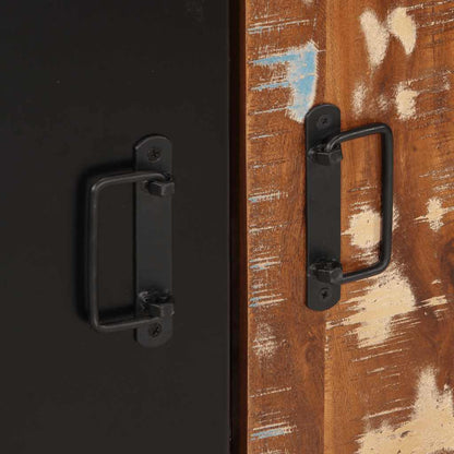 Skänk Trä flerfärgad 55x35x70 cm massivt återvunnet trä