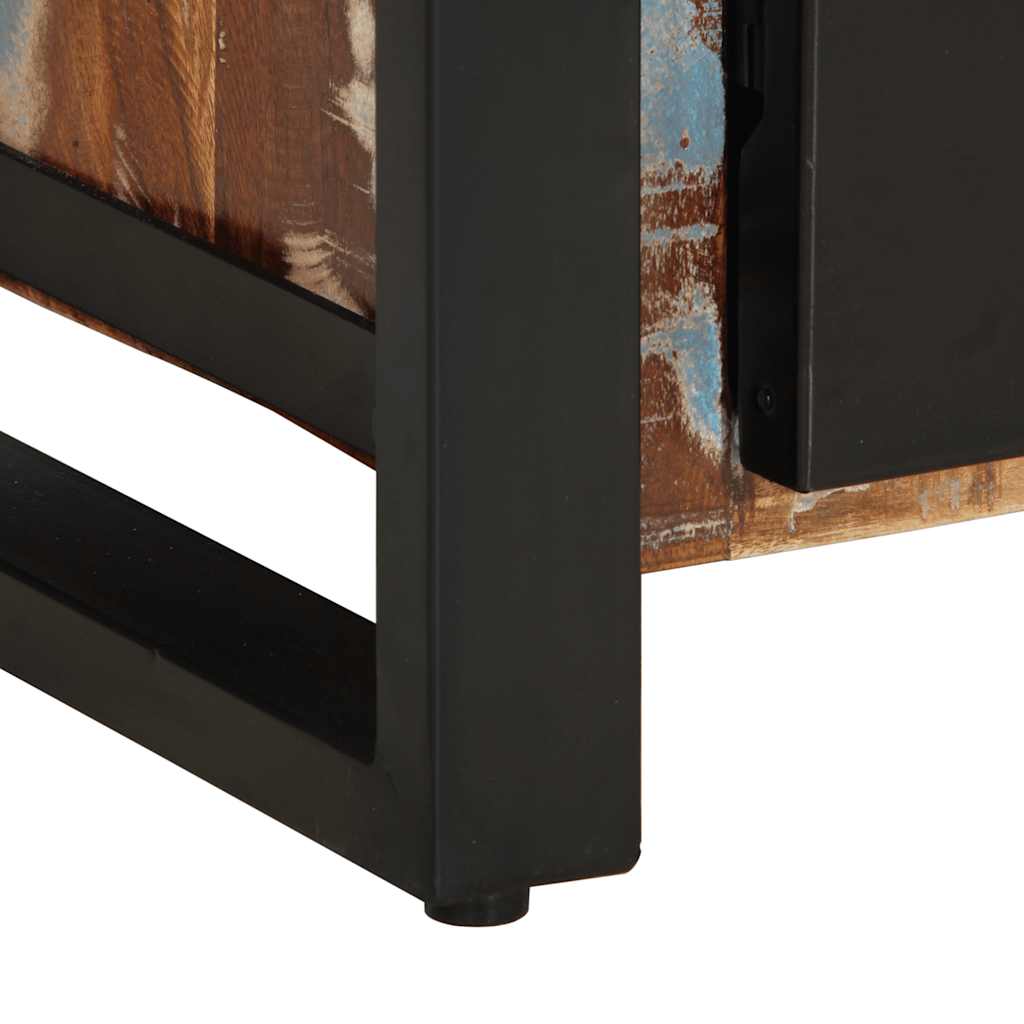 Skänk Trä flerfärgad 55x35x70 cm massivt återvunnet trä