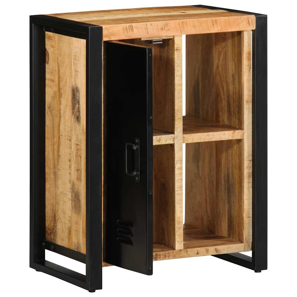 Skänk Trä 55x35x70 cm massivt grovt mangoträ