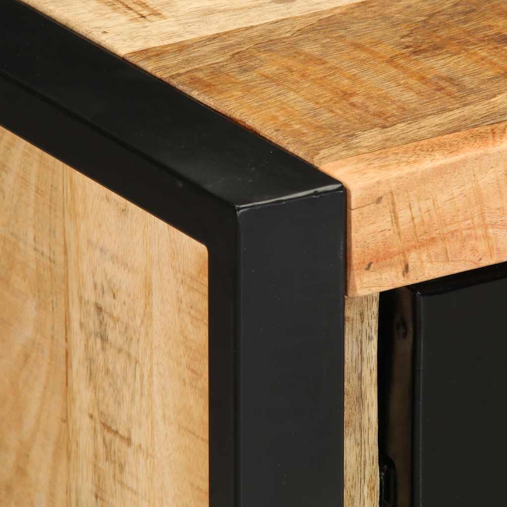 Skänk Trä 55x35x70 cm massivt grovt mangoträ