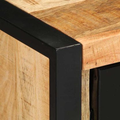 Skänk Trä 55x35x70 cm massivt grovt mangoträ