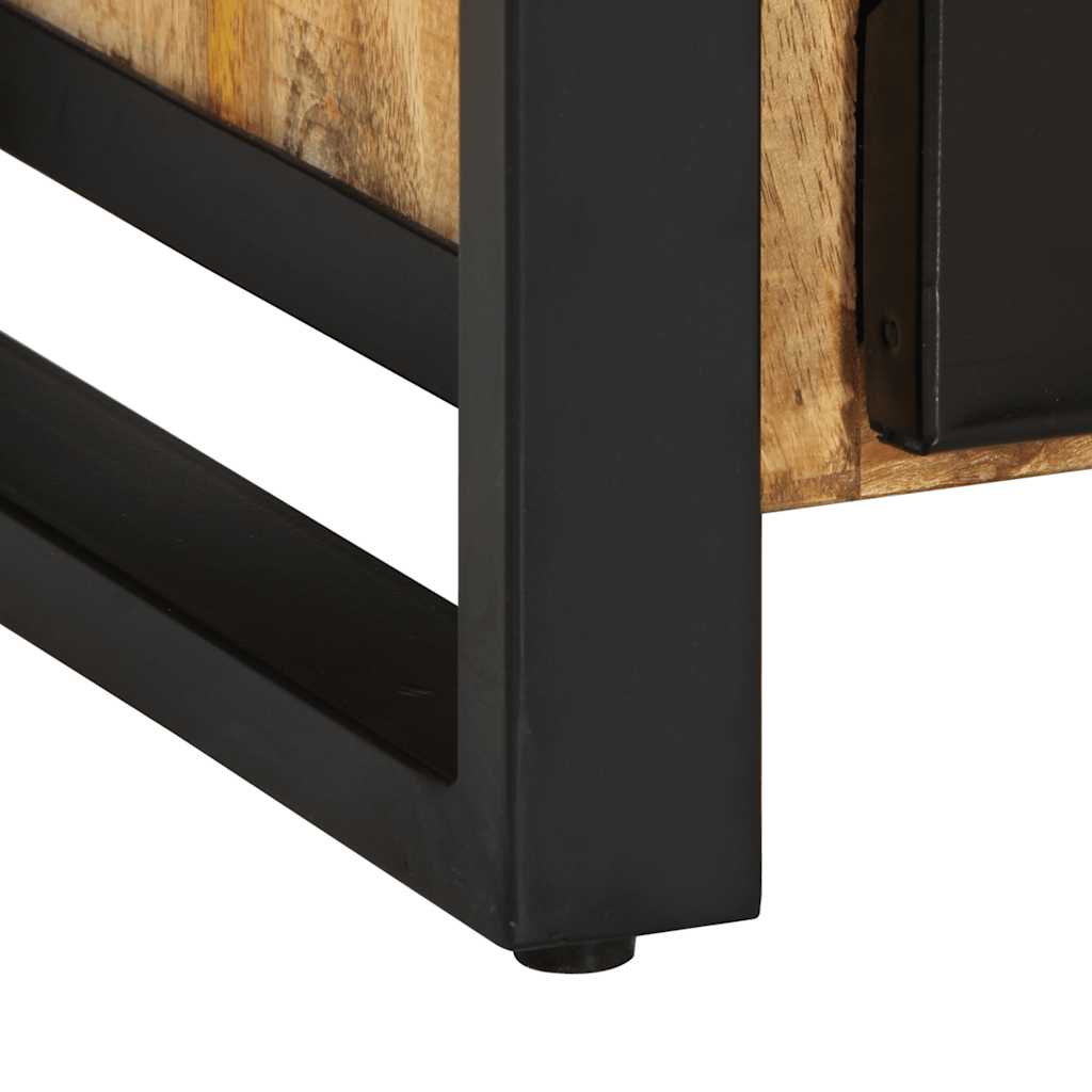 Skänk Trä 55x35x70 cm massivt grovt mangoträ