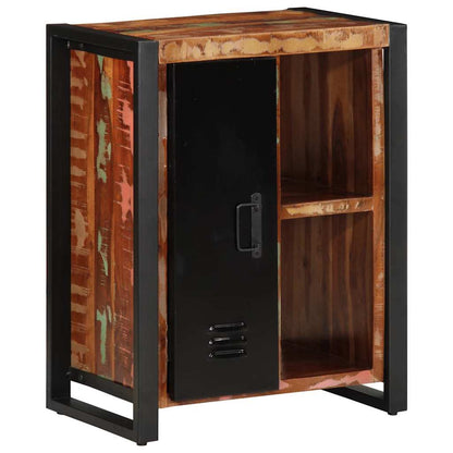 Skänk Trä flerfärgad 55x35x70 cm massivt återvunnet trä