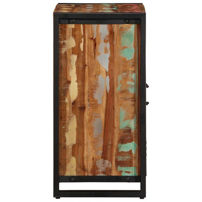 Skänk Trä flerfärgad 55x35x70 cm massivt återvunnet trä