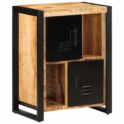 Skänk Trä 55x35x70 cm massivt grovt mangoträ