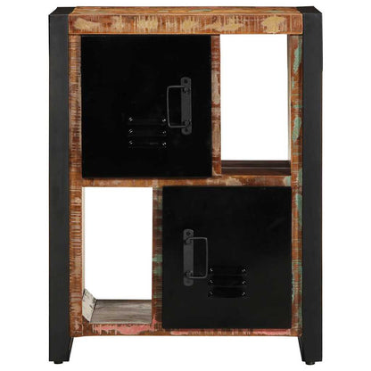 Skänk Trä flerfärgad 55x35x70 cm massivt återvunnet trä