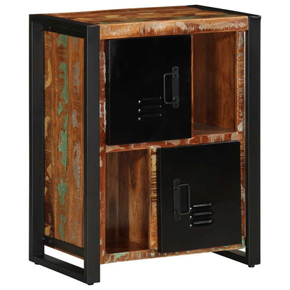 Skänk Trä flerfärgad 55x35x70 cm massivt återvunnet trä