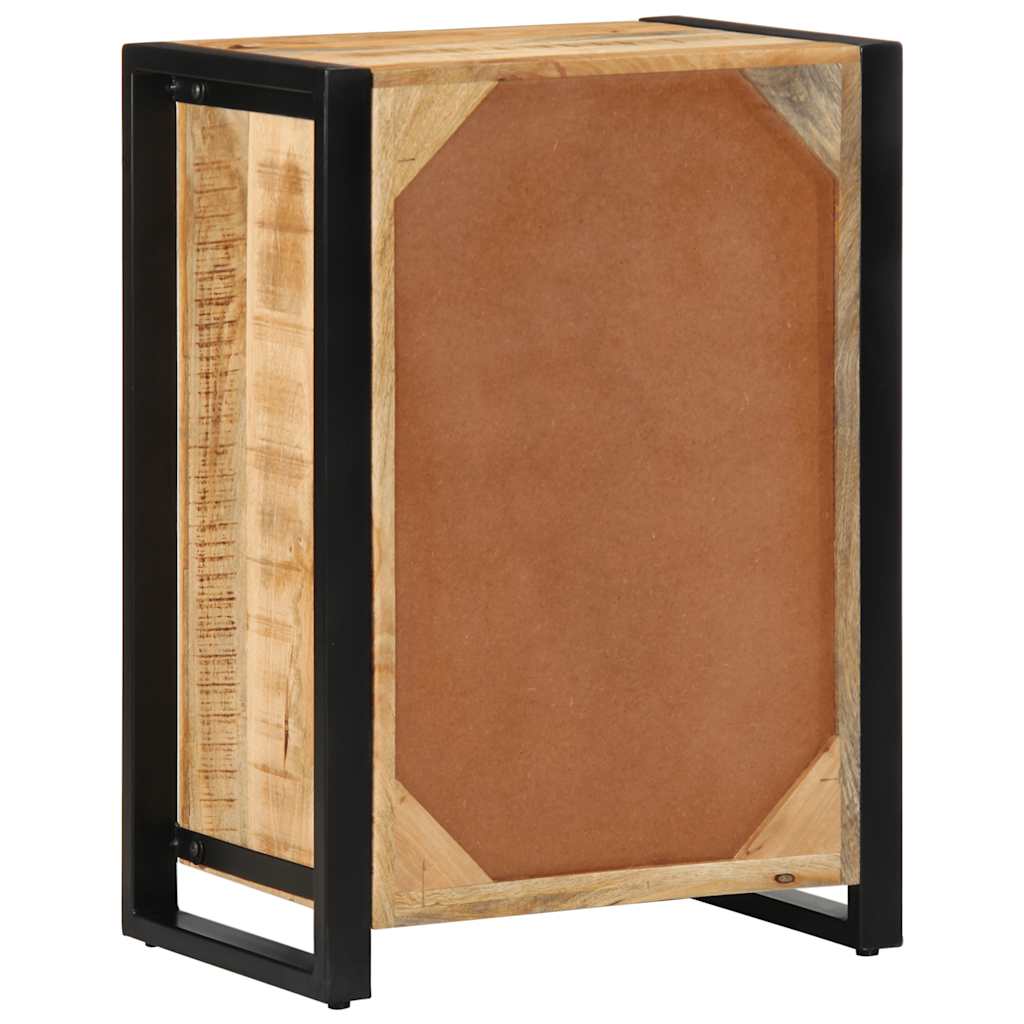 Skänk Trä 50x35x70 cm massivt grovt mangoträ