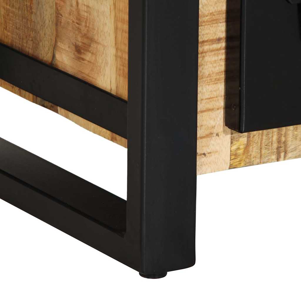 Skänk Trä 50x35x70 cm massivt grovt mangoträ