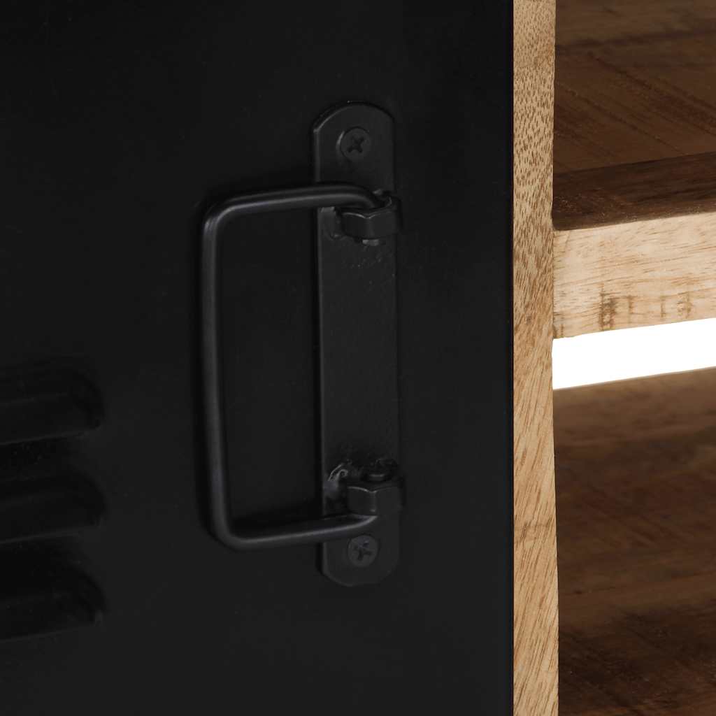 TV-Möbel Trä TV-Bänk 80x30x35 cm massivt grovt mangoträ