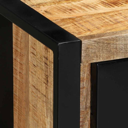 TV-Möbel Trä TV-Bänk 100x30x35 cm massivt grovt mangoträ