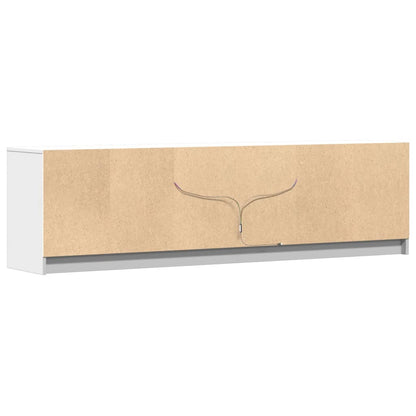 TV-Möbel Vit TV-Bänk LED 180x34x50 cm