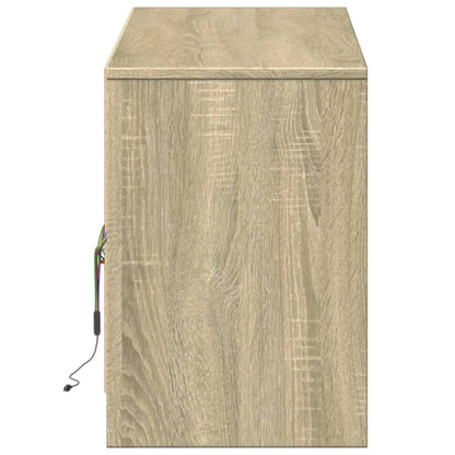 TV-Möbel Sonoma Ek TV-Bänk LED 140x34x50 cm