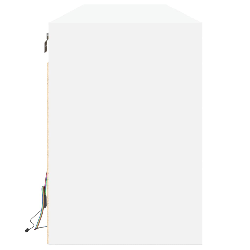 TV-Möbel Vit TV-Bänk LED 180x31x45 cm