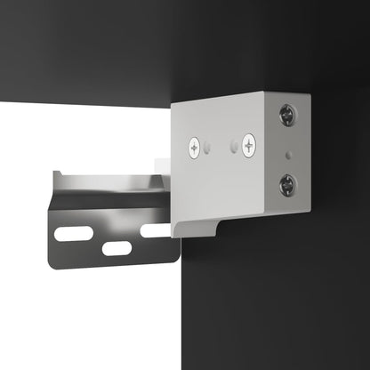 TV-Möbel Svart TV-Bänk LED 180x31x45 cm