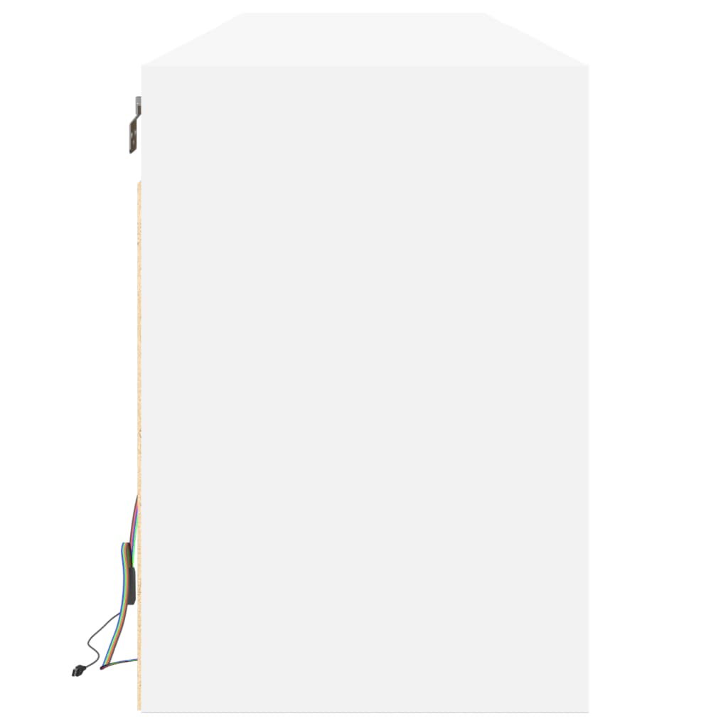 TV-Möbel Vit TV-Bänk LED 180x31x45 cm