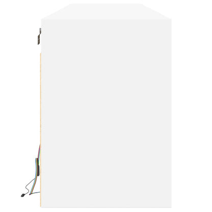 TV-Möbel Vit TV-Bänk LED 180x31x45 cm