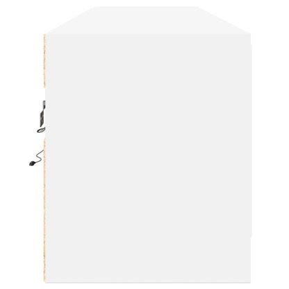 TV-Möbel Vit TV-Bänk LED 180x31x38 cm