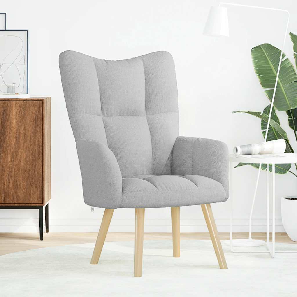 Fåtölj Grå molngrå tyg