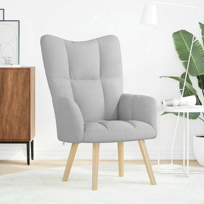 Fåtölj Grå molngrå tyg