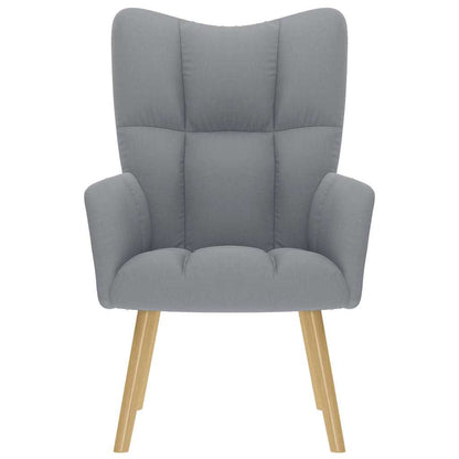 Fåtölj Ljusgrå Vilstol tyg