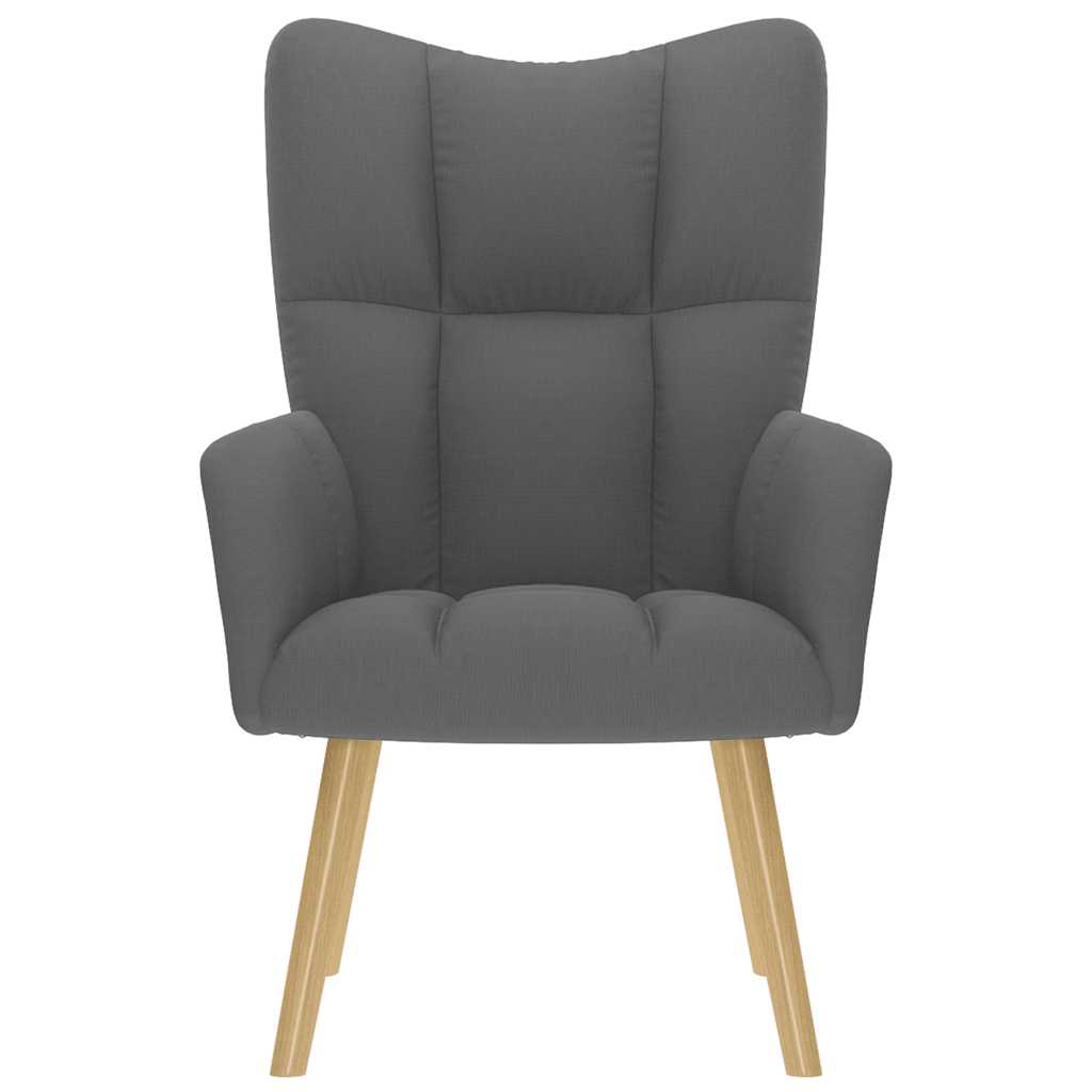 Fåtölj Mörkgrå Vilstol tyg