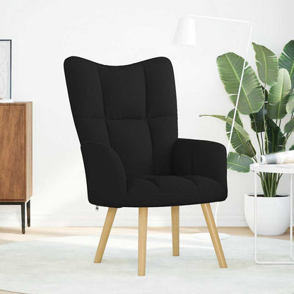 Fåtölj Svart Vilstol tyg