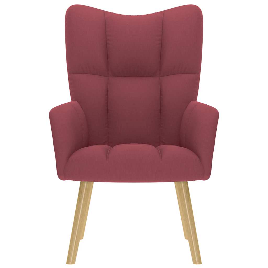 Fåtölj Vinröd Vilstol tyg