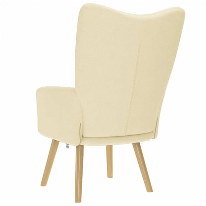 Fåtölj Gräddvit Vilstol tyg