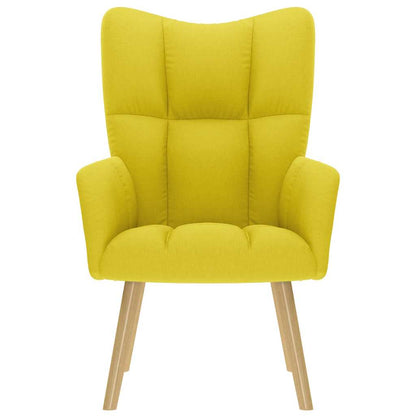 Fåtölj Gul Ljusgul tyg