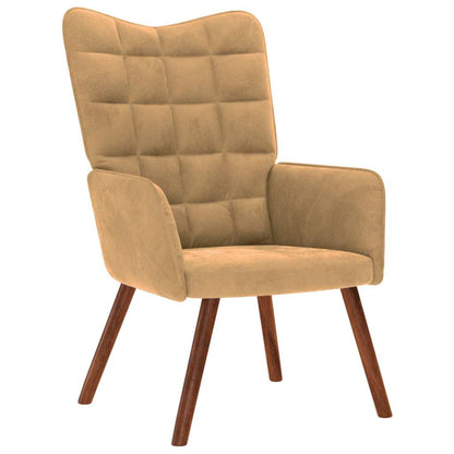 Fåtölj Brun Vilstol sammet