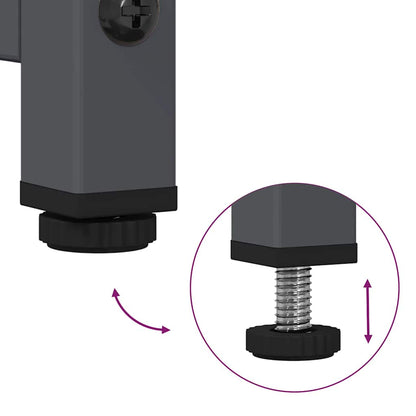 TV-Möbel DIV. TV-Bänk antracit 100,5x39x60,5 cm kallvalsat stål