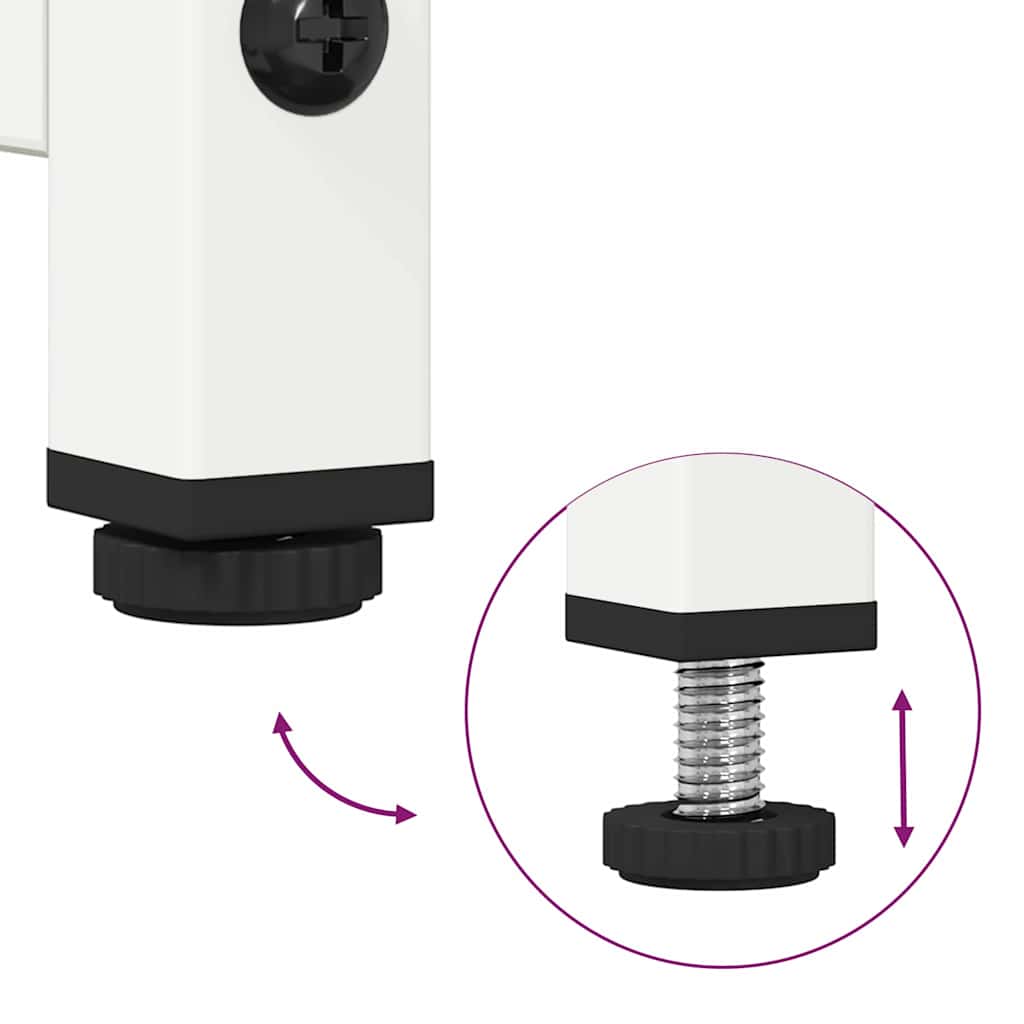 TV-Möbel DIV. TV-Bänk Vit 100,5x39x60,5 cm kallvalsat stål