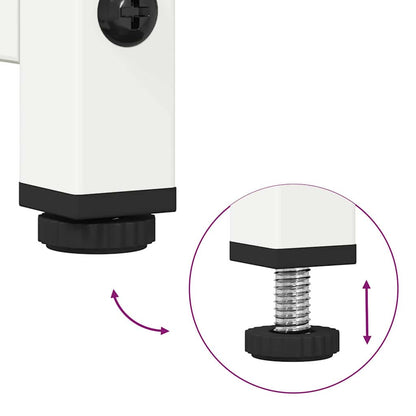 TV-Möbel DIV. TV-Bänk Vit 100,5x39x60,5 cm kallvalsat stål