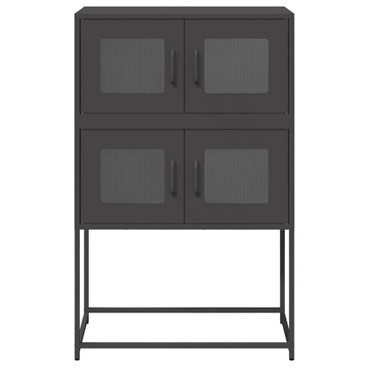 Skåp DIV. Svart 68x39x107 cm stål