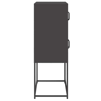 Skåp DIV. Svart 68x39x107 cm stål