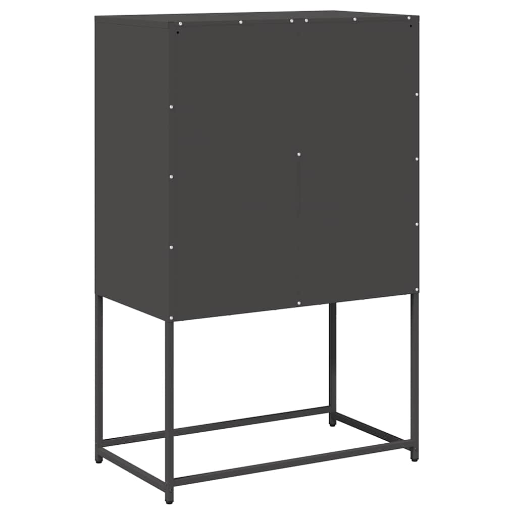 Skåp DIV. Svart 68x39x107 cm stål