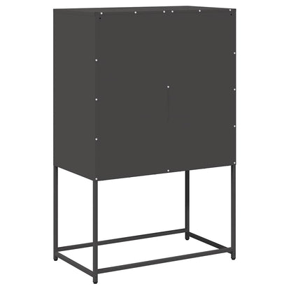Skåp DIV. Svart 68x39x107 cm stål