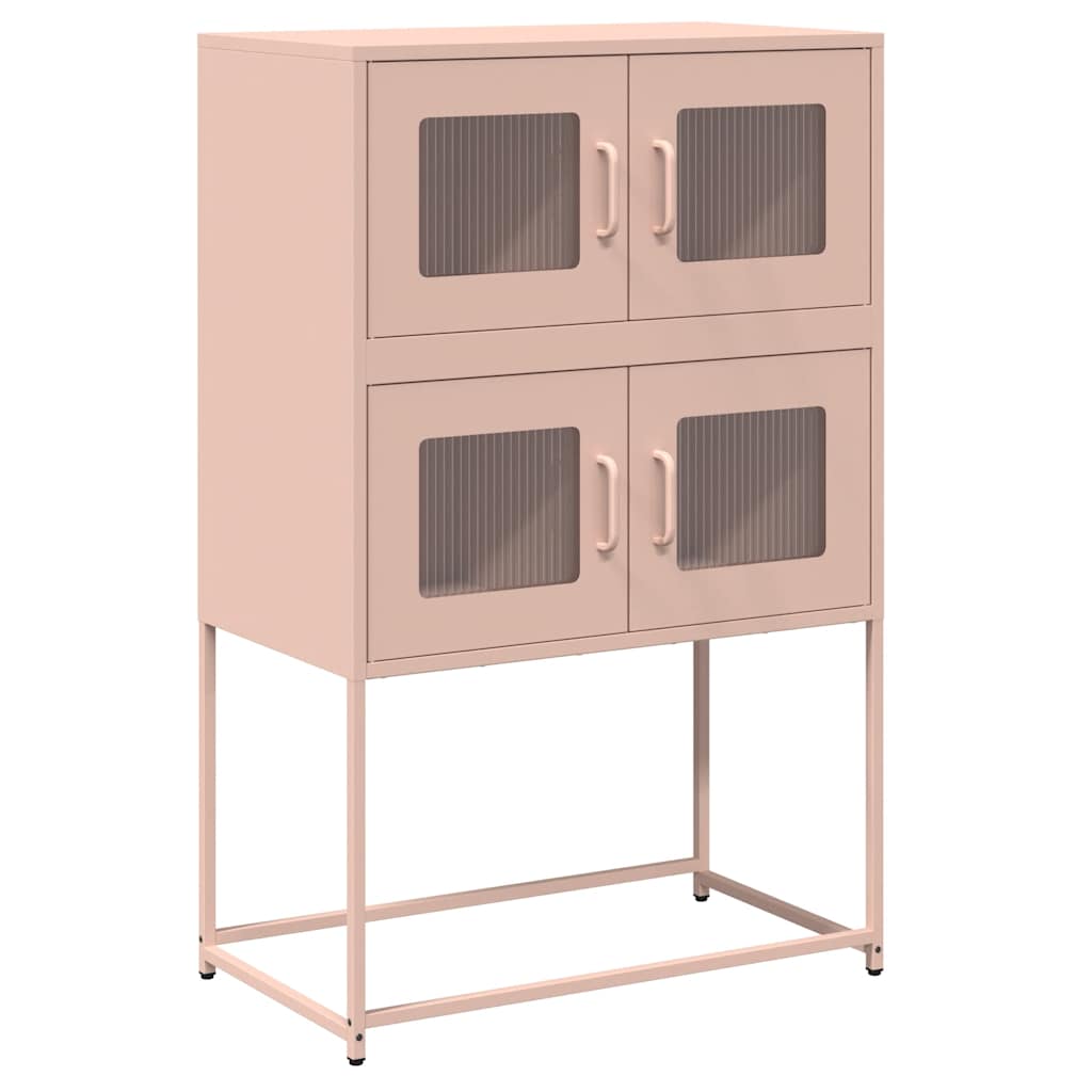 Skåp DIV. rosa 68x39x107 cm stål