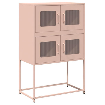 Skåp DIV. rosa 68x39x107 cm stål