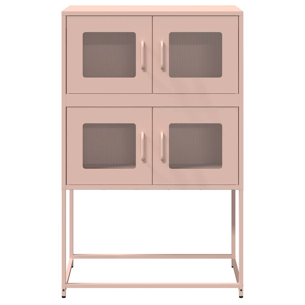 Skåp DIV. rosa 68x39x107 cm stål